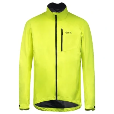 Image of GORE WEAR Men&#039;s Cycling Jacket, TEX PACLITE, Neon Yellow, M
