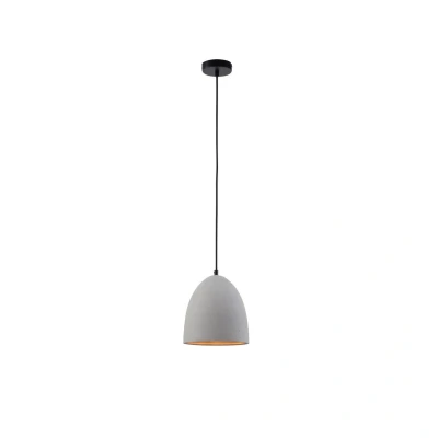 Image of Paul Neuhaus hanging light Eton, grey, concrete, Ø 21 cm, G9
