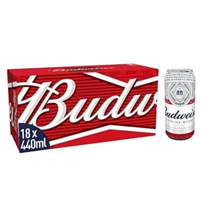 Image of Budweiser Beer, 18 x 440, ml