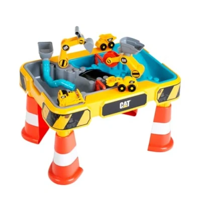 Image of Theo Klein 3208 CAT Sand and Water Play Table I Two pools including wheel backhoe excavator much more accessories Toys for children aged 18 months over