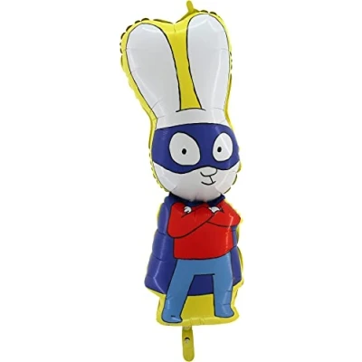 Image of Toyland® 84cm (33&quot;) Simon Super Rabbit Shaped Character Foil Balloon Kids Party Balloons