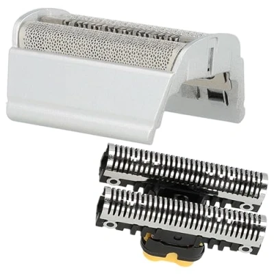 Image of vhbw Combi Pack Shaving Part compatible with Braun Flex XP/XP II 5729, 5770, 5771 Electric Shaver, Foil + Blades, Black/Silver
