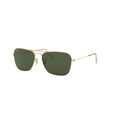 Image of Sunglasses Ray ban Rb3136 caravan col. 001 Unisex Square Gold