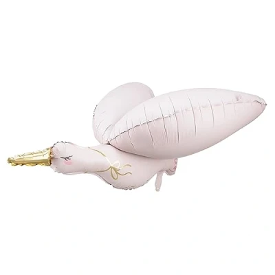 Image of Party Deco Stork Foil Balloon 103 x 60 cm Light Pink