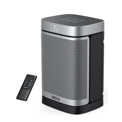 Image of Dreo Space Heater, 70 Oscillating Electric PTC Ceramic Heater with Thermostat, Remote Control, 3 Mode Speed, 1 12H Timer, Overheating &amp; Tip Over Protection, Energy Saving ECO Mode, Atom One