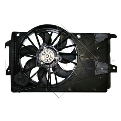 Image of 13129035, 13204503, 13224687 Cooling fan NRF 47315 365mm 12V 150W with radiator shroud VAUXHALL: Meriva Mk1