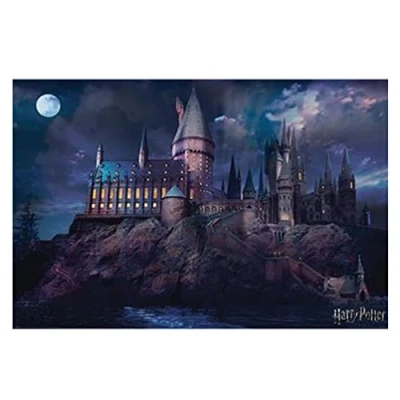 Image of Grupo Erik Harry Potter Hogwarts Poster 36 x 24 inches / 91.5 61 cm Shipped Rolled Up Cool Posters Art &amp; Prints Wall