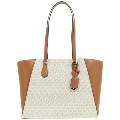 Image of Michael Kors Taryn Tote bag, Women&#039;s, Size: One Size, Vanilla/acrn