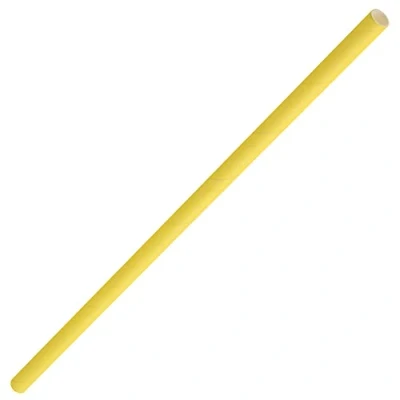 Image of Utopia Solid Paper Straws Yellow 8inch, F90163, Pack of 250