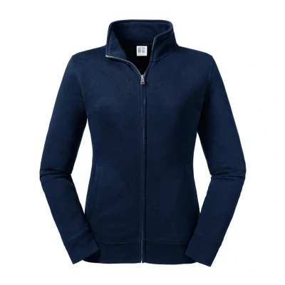 Image of Russell Athletic Womens/Ladies Authentic Sweat Jacket (French Navy) Multicolour Size Large