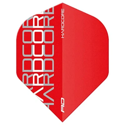 Image of RED DRAGON Hardcore XT White Triple Darts Flights 4 Sets Per Pack (12 in Total)