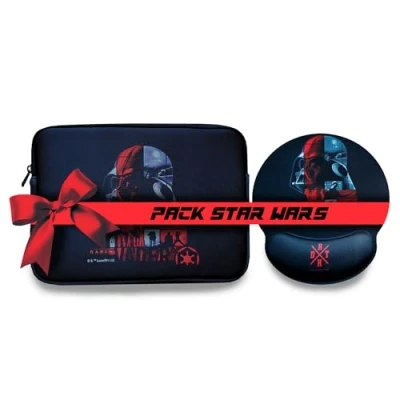 Image of WONDEE Star Wars Gifts Pack, Universal Case 11&quot; Tablets/iPad + Ergonomic Mouse Pad by Darth Vader Original Fans, Official Merchandise