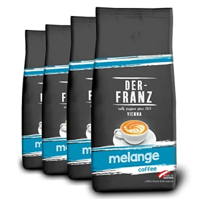 Image of Der Franz Melange Coffee, whole bean, 4 x 1000 g