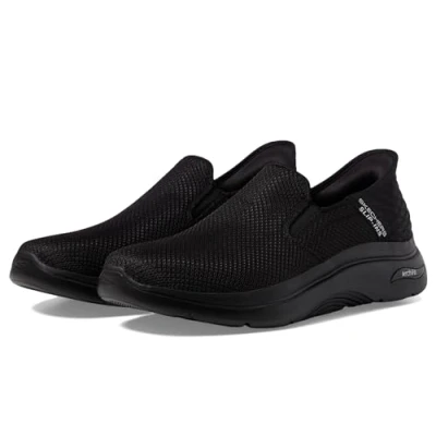 Image of Skechers Men&#039;s Slip ins GO Walk Arch FIT 2.0 Hands Free 2 Sneaker, Black, 7.5 UK