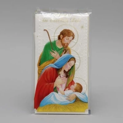 Image of Oplatki Christmas Wafers Pack of 5 and Prayer Card, Communion Wafers, Oplatek Wigilijny, Altar Bread