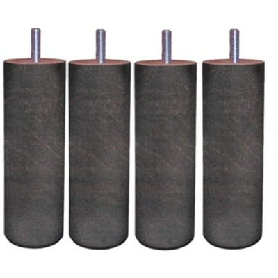 Image of Margot Chameleon Pack of 4 Cylinder Base 7 x 23 cm, Wood, Chêne grisé, cm