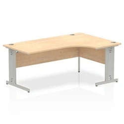 Image of Impulse Cable Managed 1800 Right Hand Crescent Desk Maple Re