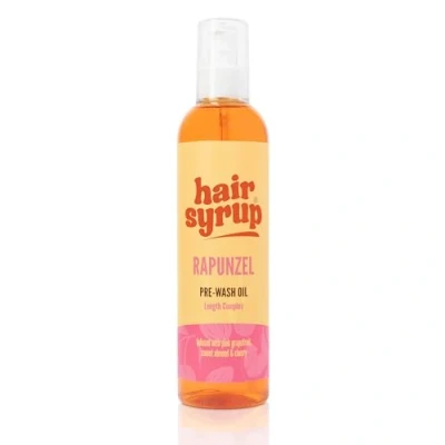 Image of Hair Syrup Rapunzel Pre Wash Oil Infused with Pink Grapefruit, Sweet Almond &amp; Cherry Revitalise Your Scalp Mind Vegan 100% Natural 300ml Pump Bottle Applicator