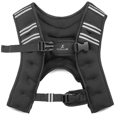 Image of ProsourceFit Exercise Weighted Training Vest 20lb, black