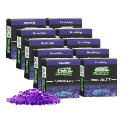 Image of Gel Blaster 100,000 Gellets Refill Ammo Purple, Made for Blasters Non Toxic, Water Based Balls Specifically Blaster, Ages 14+