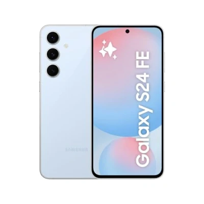 Image of Samsung Galaxy S24 FE, AI Smartphone, Android, 8GB RAM, 256GB Storage, 50MP Camera, Long Battery Life, Unlocked, Blue, 3 Year Manufacturer Extended Warranty (UK Version)