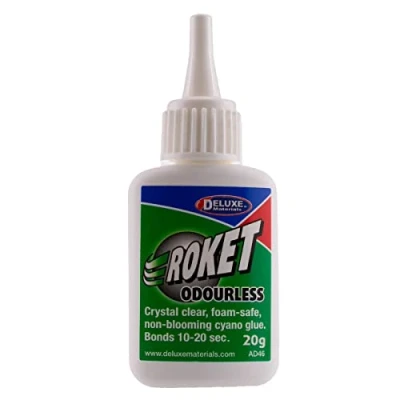 Image of Deluxe Materials 20g Roket Cyanoacrylate Odourless # DLXAD046