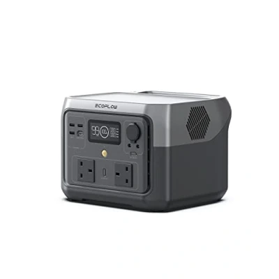 Image of ECOFLOW Portable Power Station RIVER 2 MAX, 512Wh LiFeP04 Battery, the product is unused, only part of packaging defective (Renewed)