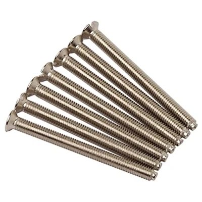 Image of Merriway BH02229 (10 Pcs) Electrical Socket Screw, M3.5 x 25 mm (1 Inch), Bright Zinc Plated Pack of 10 Pieces