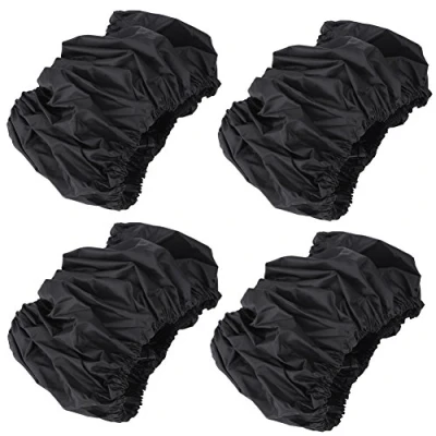 Image of 4Pcs Baby Stroller Wheels Protection Covers Black Dustproof Tire Cover Child Kid Classic Accessories (S/L)(L)