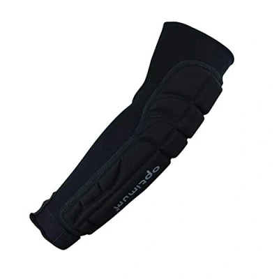 Image of Optimum Unisex Senior Elbow Forearm Guard Black/Silver, One Size