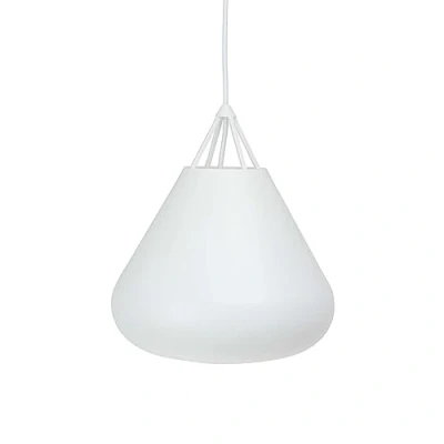 Image of Dyberg Larsen Volta hanging light, white, Ø 26 cm, metal