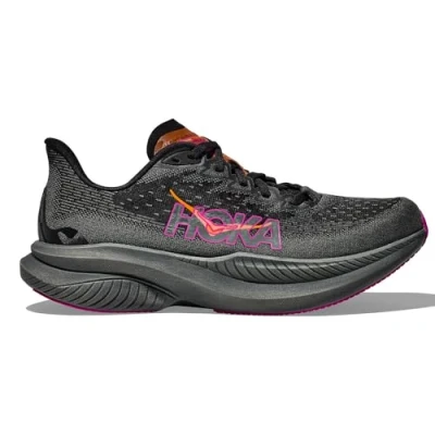 Image of HOKA MACH 6 Neutral running shoes, Women&#039;s, Size: 5, Black/fuchsia Textile/synthetics