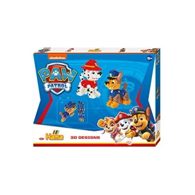 Image of Hama Beads Paw Patrol Set, Arts and Crafts for Children Ages 5+, Official Set