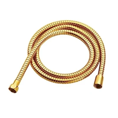 Image of NORAZE Gold 60cm 200cm Stainless Steel Flexible Shower Hose Pipe Double Lock With (Color : Gold, Size 80cm)