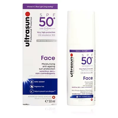 Image of Ultrasun 50+spf Face Sun Protection 50ml