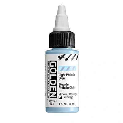 Image of Golden : High Flow Acrylic Paint 30ml (1oz): Light Phthalo Blue S1