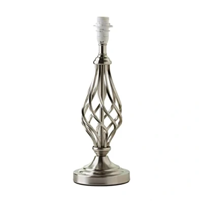 Image of Lighting Supermarket Queenswood Classic Table Lamp Base Only Silver Chrome