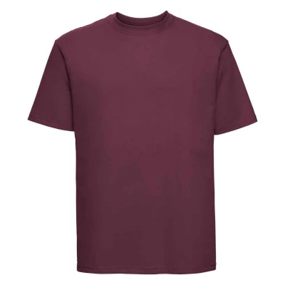 Image of Russell Athletic Mens Ringspun Cotton Classic T Shirt (Burgundy) Size X Small