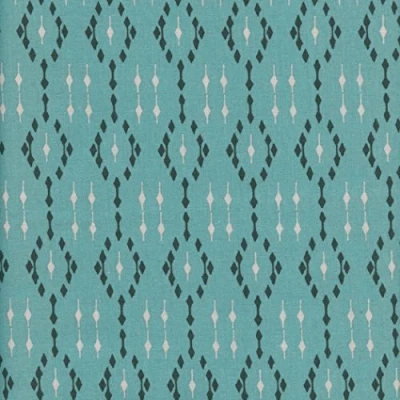 Image of Textiles français Celadon, Black &amp; Beige fabric (Gamma) mini design French 100% cotton 140 cm / 55 inches wide Per half metre length increment*