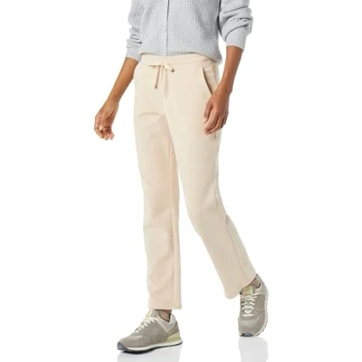 Image of Amazon Essentials Women&#039;s Fleece Straight Leg Jogging Bottoms (Available in Plus Size), Light Beige, S