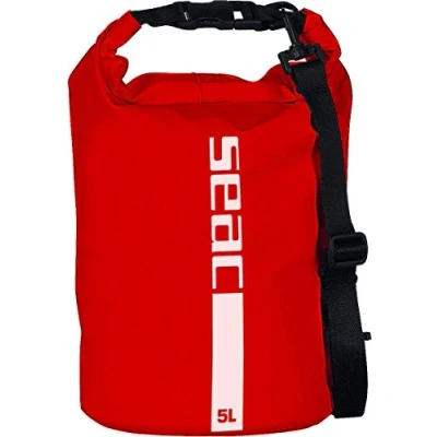 Image of Seac Dry Bag for Diving, Fishing, Boating and Outdoor Activities, 5 lt, red