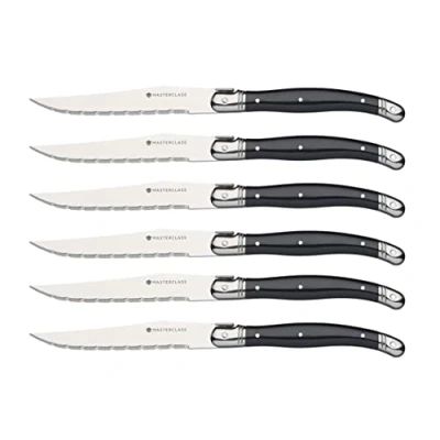 Image of MasterClass Steak Knive Set of 6, Stainless Steel, 1.2 x 1.6 23 cm ( 0.5 0.6 9&quot;), Silver
