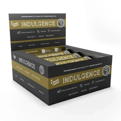 Image of SnackSmart Slimbiome Indulgence Chocolate Peanut Bar Prebiotic, Proper Keto, Good for Gut Health, High Protein, Low Sugar 12 Bars x 35g