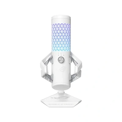 Image of ASUS ROG Carnyx USB Gaming Microphone (25mm condenser capsule, 192kHz/24 bit, cardioid, high pass filter, built in pop metal shock mount, one touch mute, USB, Aura Sync RGB) Black