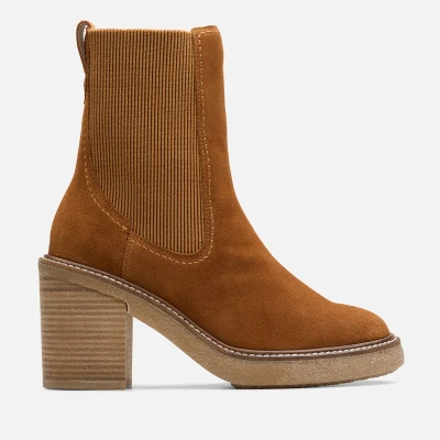 Image of Clarks Women&#039;s Cassiano Top Suede Chelsea Boots UK 3