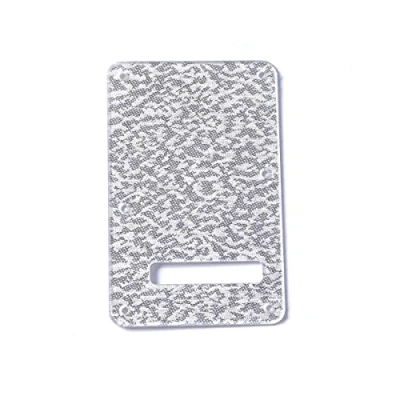 Image of Dopro Strat Guitar Back Plate ST Trem Tremolo Cover fits USA/Mexican Standard Fender Stratocaster Silver Sparkle