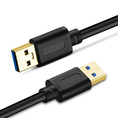 Image of TanQY USB 3.0 A to Male Cable 3M, Cable,USB Double End Cord with Gold Plated Connector for Hard Drive Enclosures, DVD Player, Laptop Cooler (3M)