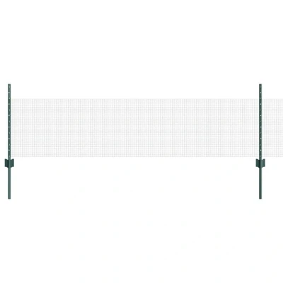 Image of vidaXL Chicken Wire Fence Set of 2 Green Galvanized Steel 25 x 0.5 m