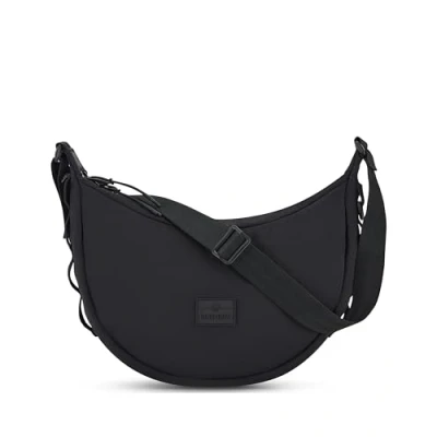 Image of Johnny Urban Cross Body Bag Women Men Black Kaia Small Puffer Half Moon Padded Crescent Shoulder Made Of Nylon Crossbody with Adjustable Strap Water Repellent