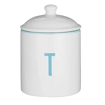 Image of Premier Housewares Homestead Tea Canister, 570 ml White